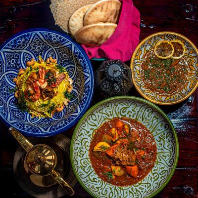 Dine on an Emirati spread at The Ritz-Carlton, Dubai's Amaseena restaurant. Courtesy The Ritz-Carlton Dubai