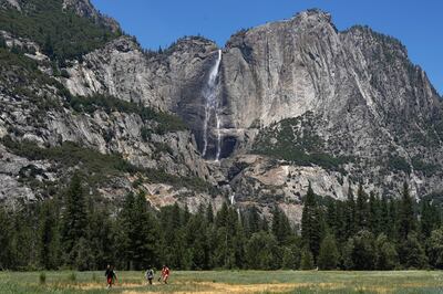 Yosemite Falls generally flows from November through to July, peaking in May. Reuters