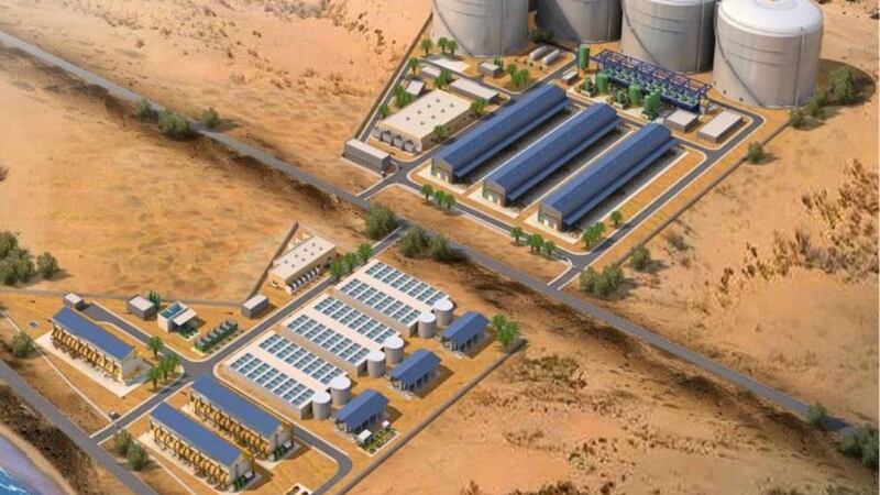 The first phase of a new water desalination plant in Umm Al Quwain. Photo: Ministry of Energy and Infrastructure