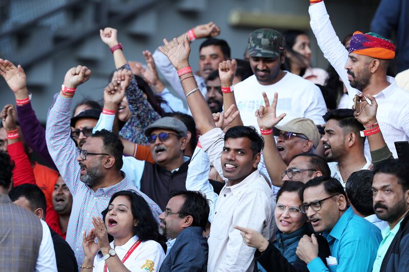 Thousands packed into the Ahlan Modi event held at Zayed Sports City stadium in Abu Dhabi