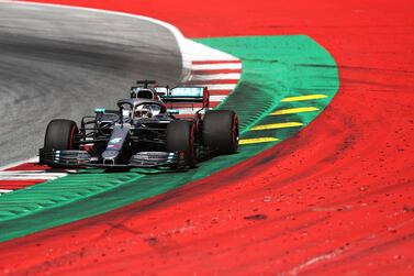 Lewis Hamilton in action during qualifying for the Austrian Grand Prix at Red Bull Ring on Saturday. Bryn Lennon / Getty Images