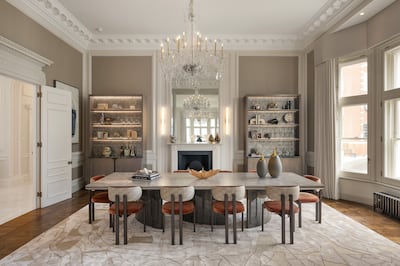 A second reception room can double up as a formal dining area. Photo: Alex Winship & The Family Office / UKSIR