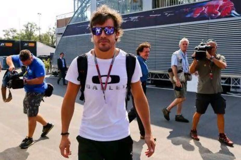 Fernando Alonso leads the world championship going into the Italian Grand Prix.