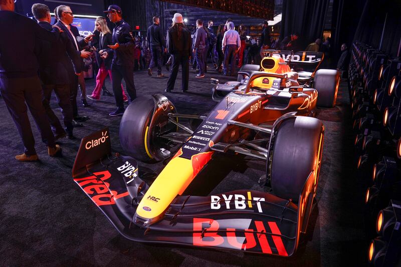 Red Bull's new RB19 car for the new F1 season. AP