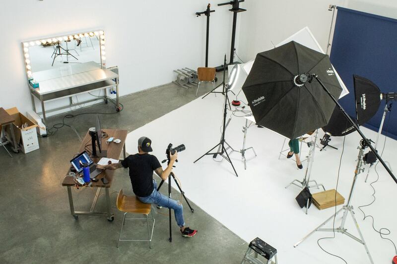 The duo have shoots at HotCold Studio in Al Quoz, which has generously allowed them to use the facility free of cost. Courtesy of Christopher Pike