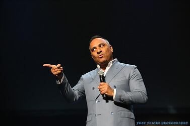Russell Peters will perform at Abu Dhabi's Etihad Arena on September 17. Courtesy Live Nation Middle East