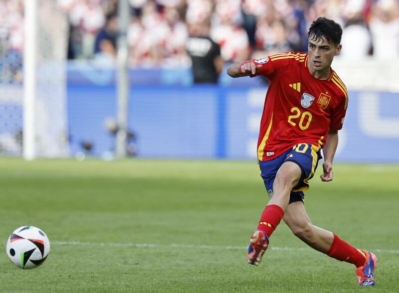 Like Rodri, barely put a foot wrong with his distribution even up against a Croatia midfield filled with experience. Barcelona midfielder already has 20 caps to his name aged just 21 and will be key player for Spain in Germany. EPA