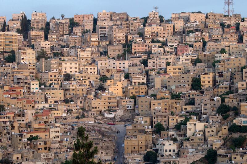 epa07603806 A general view of Jabal al-Hussein in Amman, Jordan, 26 May 2019. Jabal al-Hussein is one of the oldest neighborhoods of Amman.  EPA/ANDRE PAIN