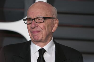 (FILES) This file photo taken on February 22, 2015 shows Rupert Murdoch arrive at the 2015 Vanity Fair Oscar Party in Beverly Hills, California.
Rupert Murdoch's decision to sell off the bulk of 21st Century Fox announced on December 14, 2017 leaves him with a leaner, tighter media machine focused on broadcast news and sports, a drastic retrenchment after half a century of expansion. The decision to sell off Hollywood film and television studios, cable entertainment networks and international TV assets effectively takes Fox out of the business of producing entertainment content, and makes it less invested in distribution. / AFP PHOTO / ADRIAN SANCHEZ-GONZALEZ