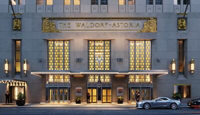 The Waldorf Astoria in New York City. Photo: The Waldorf Astoria
