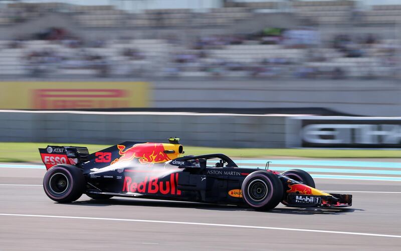 Red Bull's Max Verstappen during practice. Reuters