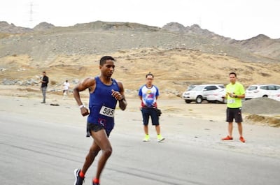 Eisa Faheem, a Saudi runner who will be participating in the Run Series. Courtesy Under Armour
