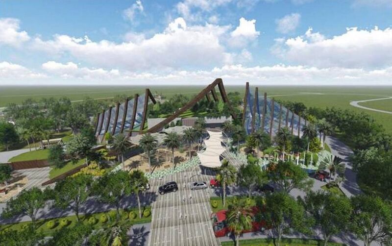 An illustration of the main building at Dubai Safari park at Al Marqa, where the technical director has stressed shows will be ethical and educational and its animals will be allowed to roam as freely as the park permits. Wam