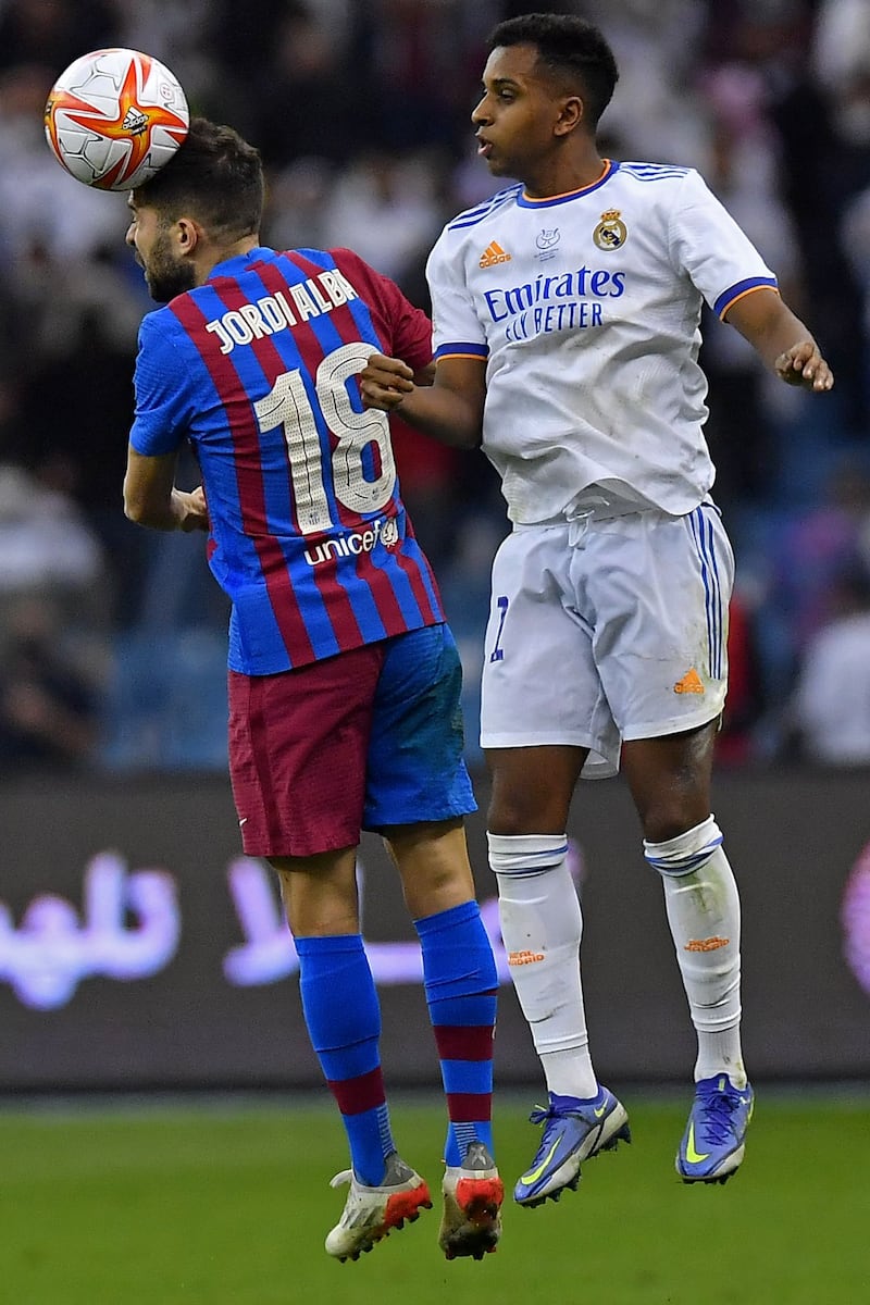 Jordi Alba 6 Smart cross to Fati for Barca’s equaliser. Found himself in a 3-2-3-2 formation in a fast paced and entertaining game for a side that is seeing its best players return. AFP