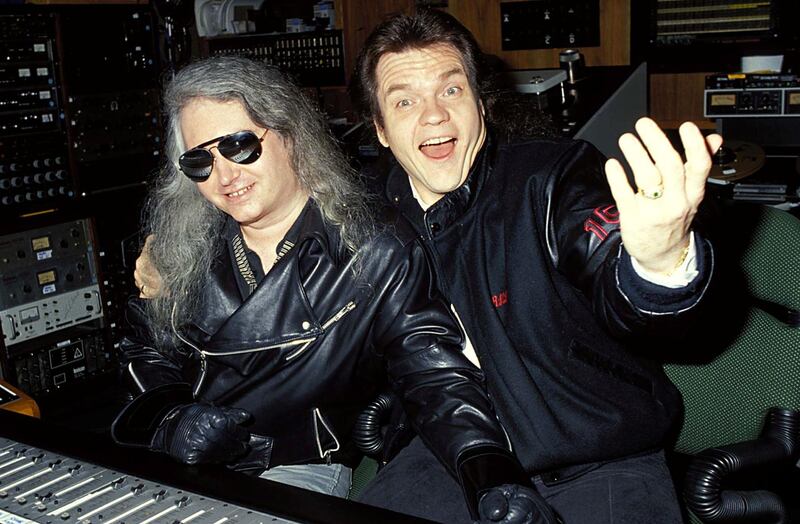 Meat Loaf and Jim Steinman during Meat Loaf in Studio Recording "Bat Out of Hell II" in Los Angeles, California, United States. (Photo by Jeff Kravitz/FilmMagic, Inc)