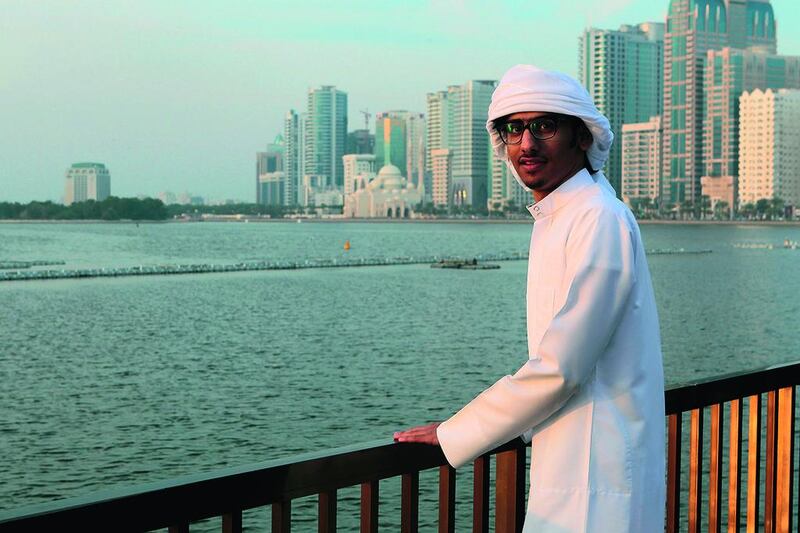 Tariq Al-Harmoudi, who is studying in Sharjah, is already a budding entrepreneur at 18. Jeffrey E Biteng / The National