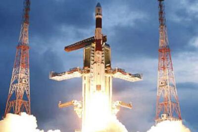 India's Polar Satellite Launch Vehicle (PSLV) C-11 blasts off carrying India's first unmanned moon mission Chandrayaan-1 from the Satish Dhawan space centre at Sriharikota, about 100 km north of the southern Indian city of Chennai in 2008. 