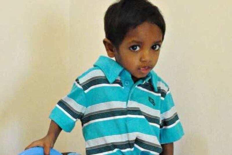 Two-year-old Jaisen Arul Selvan is suffering from Severe Combined Immune Deficiency (SCID) or bubble-baby syndrome - a rare condition which causes the bodyÕs immunity-generating cells to become deficient. He needs a bone marrow transplant to survive and his father has launched a public appeal to raise the money

Courtesy Arul Selvan Rajaseelan