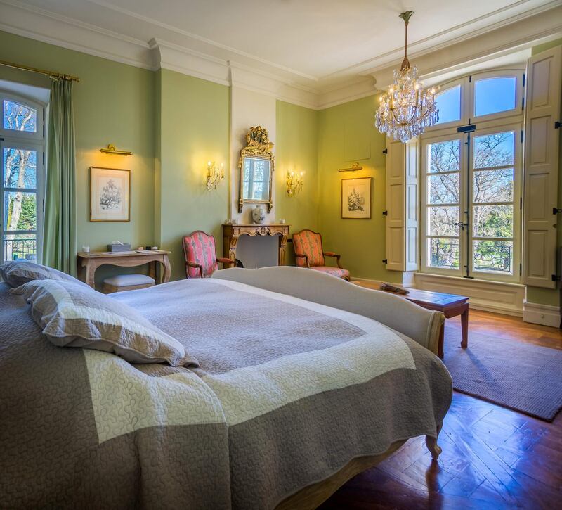A cosy but bright bedroom. Courtesy Chateau De Tourreau