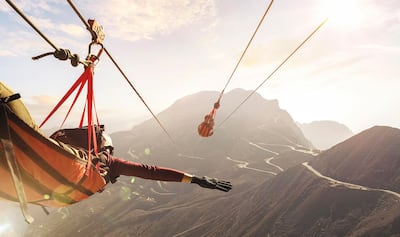 Ras Al Khaimah is focusing on developing its tourism industry, with attractions such as ToroVerde Ras Al Khaimah, the world's longest zipline. Courtesy RAKTDA