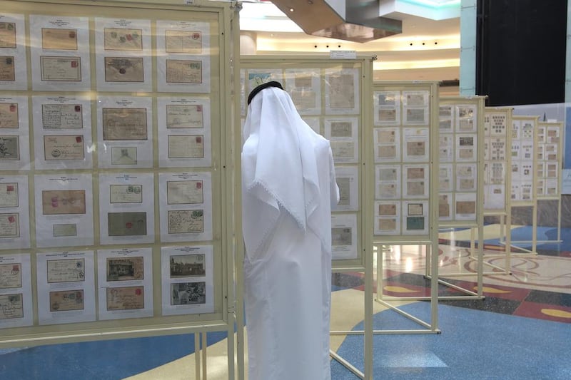 The Sharjah Stamp Exhibition featured more than 70 exhibitors from the GCC, Iraq and China. Jeffrey E Biteng / The National  