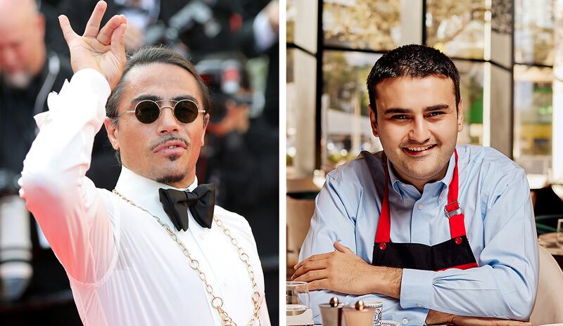 Turkish chefs Salt Bae and Czn Burak have pledged support for victims of the earthquake. Getty images / Czn Burak