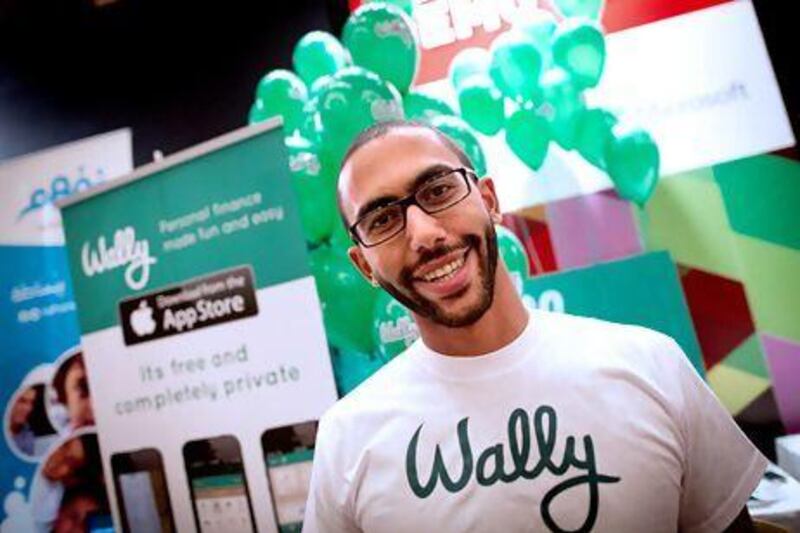 Saeid Hejazi, the chief executive and co-founder of Wally, The mobile has won the prize for best start-up at the Arabnet closing ceremony in Beirut.