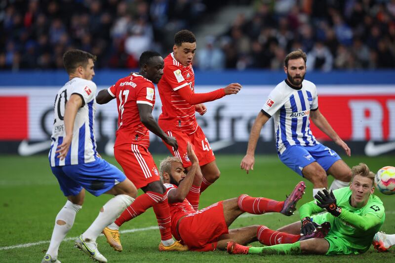 Choupo-Moting scores Bayern's third goal. AFP