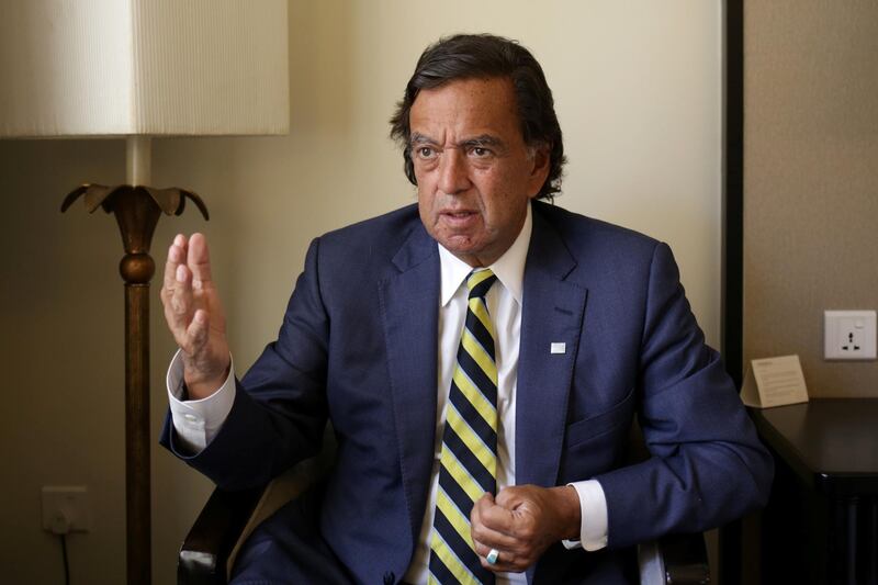 Former New Mexico governor Bill Richardson speaks during an interview with Reuters as a member of an international advisory board on the crisis of Rakhine state in Yangon, Myanmar January 24, 2018. REUTERS/Ann Wang NO RESALES NO ARCHIVES