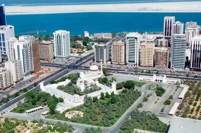 Undated aerial view of Qasr al Hosn, shot in the 1980s. Courtesy Al Ittihad