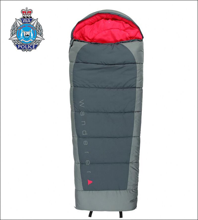 Cleo had disappeared from a remote campsite last weekend. This sleeping bag is similar to one used by Cleo. AFP
