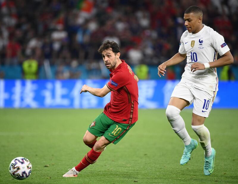 Bernardo Silva - 7, Showed real intelligence in his play, linked up with Semedo well and undoubtedly got the better of Lucas Hernandez throughout the first half. Had a quieter second half but still did well. AFP