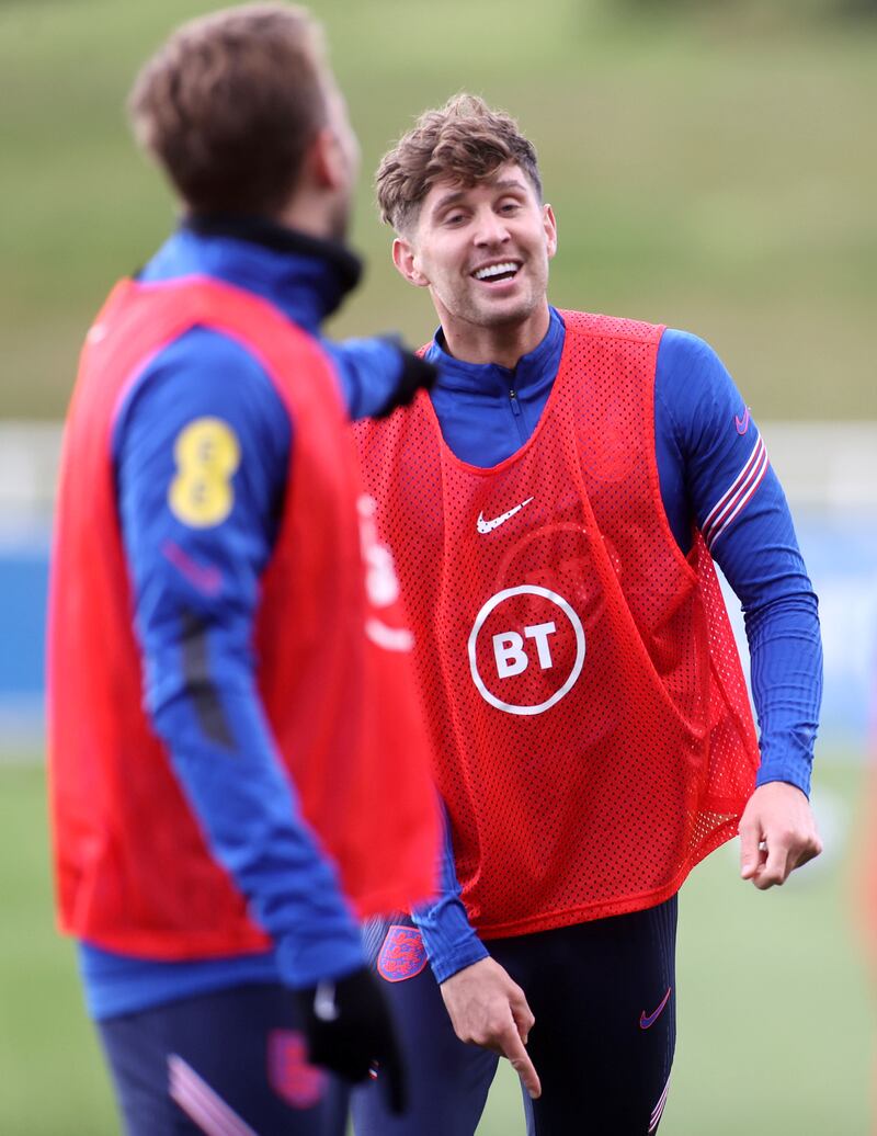 England's John Stones and Harry Kane. Reuters