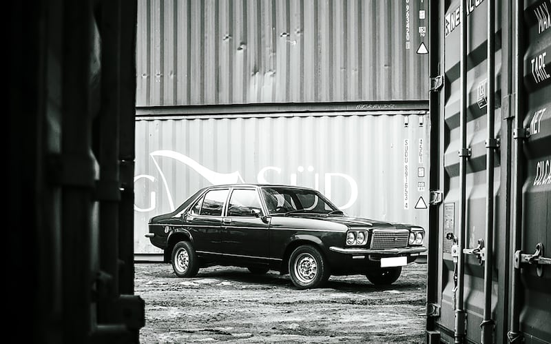 A Contessa Classic photographed at a shipping container yard