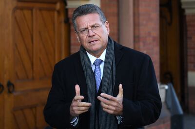 European Commission vice president Maros Sefcovic. AFP