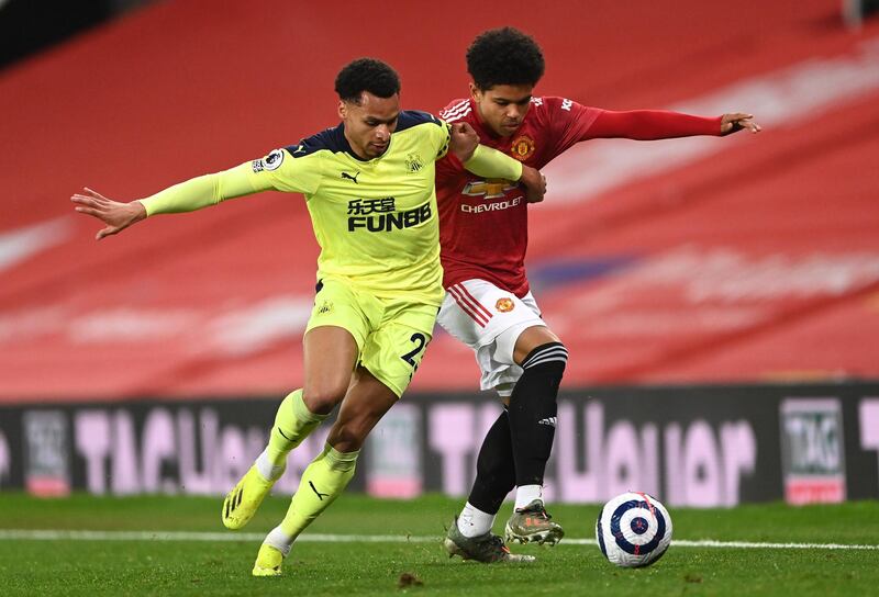 SUBS: Ryan Fraser (No live images) – (On for Joelinton 56’) 5: Weak low shot saved by De Gea but little other impact.
Jacob Murphy (above) – (On for Saint Maximin 77’) N/A. Flashed one shot well over. Getty