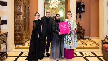 Azza Al Tawila won the Admaf / Dolce & Gabbana award in the fashion category. Photo: Admaf