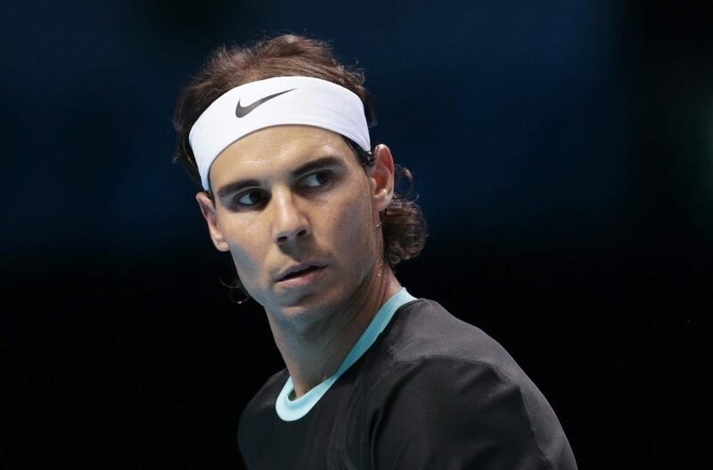 Rafael Nadal shown during a match against David Ferrer at the ATP World Tour Finals in November. Suzanne Plunkett / Reuters / November 20, 2015