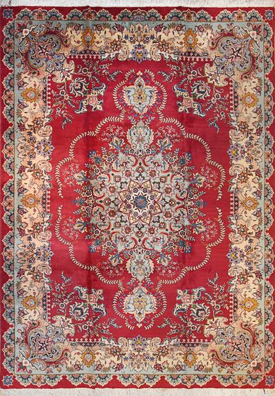 Tabriz signed by master weaver Shadi. Courtesy Estuary Auctions