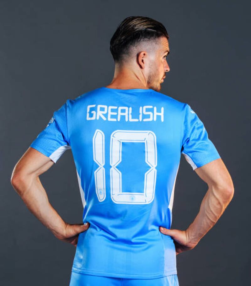 Manchester City unveil new signing Jack Grealish.