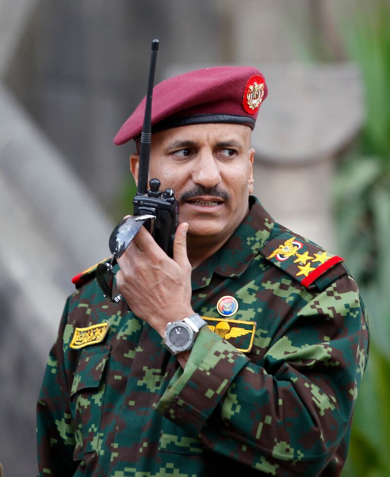 Maj Gen Tariq Saleh, a nephew of former Yemeni president Ali Abdullah Saleh, pictured in Sanaa on January 10, 2011. Reuters
