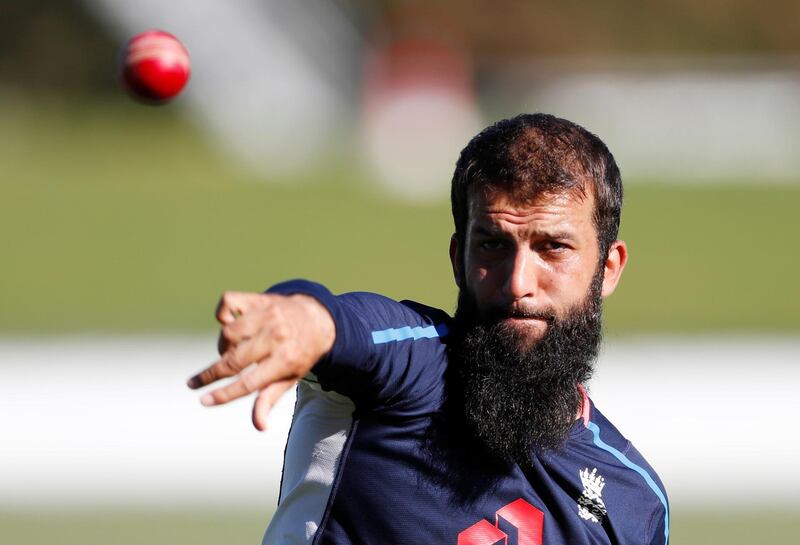 Cricket - England Nets - Hagley Oval, Christchurch, New Zealand - March 28, 2018   England's Moeen Ali during nets   REUTERS/Paul Childs