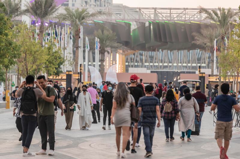 Crowds flock to Expo 2020.