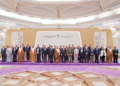 The meeting of national security advisers and representatives of a number of countries and international organisations concludes in ⁧‫Jeddah. SPA