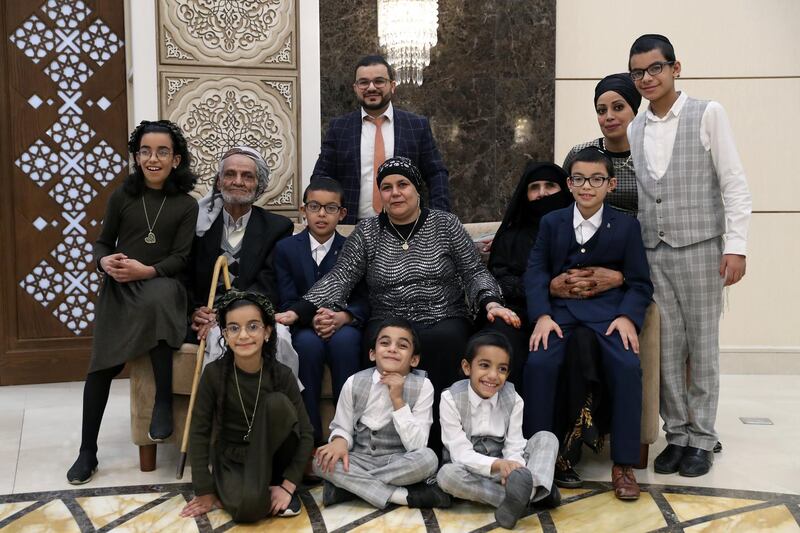 The family is reunited in Abu Dhabi after 21 years apart. Wam