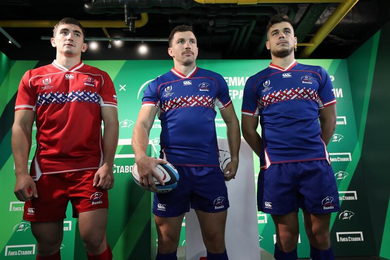 11: Russia – This is the only example of Canterbury's asymetrical collar working on a rugby kit. The traditional slavic patterning across the chest on the red home and blue away strips is a nice unique feature. A solid effort.  Image via Twitter