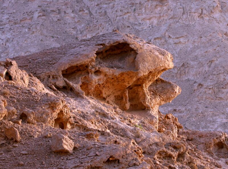 AL AIN - OCTOBER 14,2010 - Rock formation on top of Jebel Hafeet in Al Ain. ( Paulo Vecina/The National )