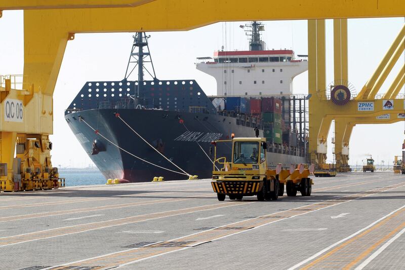 FILE PHOTO: A ship decks at Hamad port in Doha, Qatar, June 14, 2017. REUTERS/Naseem Zeitoon/File Photo