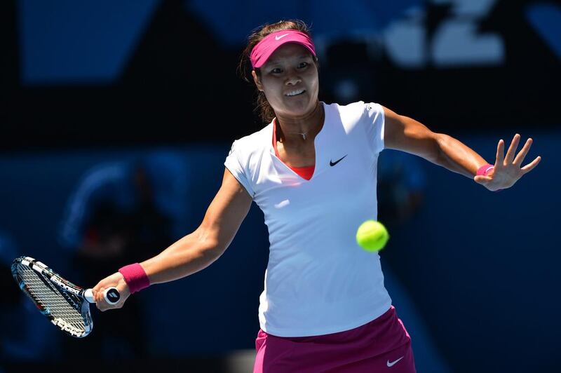 Li Na says her opponent in the Australian Open women's final, Dominika Cibulkova, has a style that is similar to hers. Saeed Khan /  AFP 