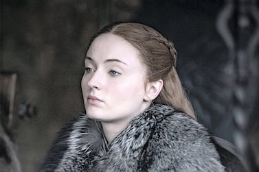 Sophie Turner, who plays Sansa Stark in 'Game of Thrones', has revealed she is happy to be paid less than co-star Kit Harington. Courtesy HBO